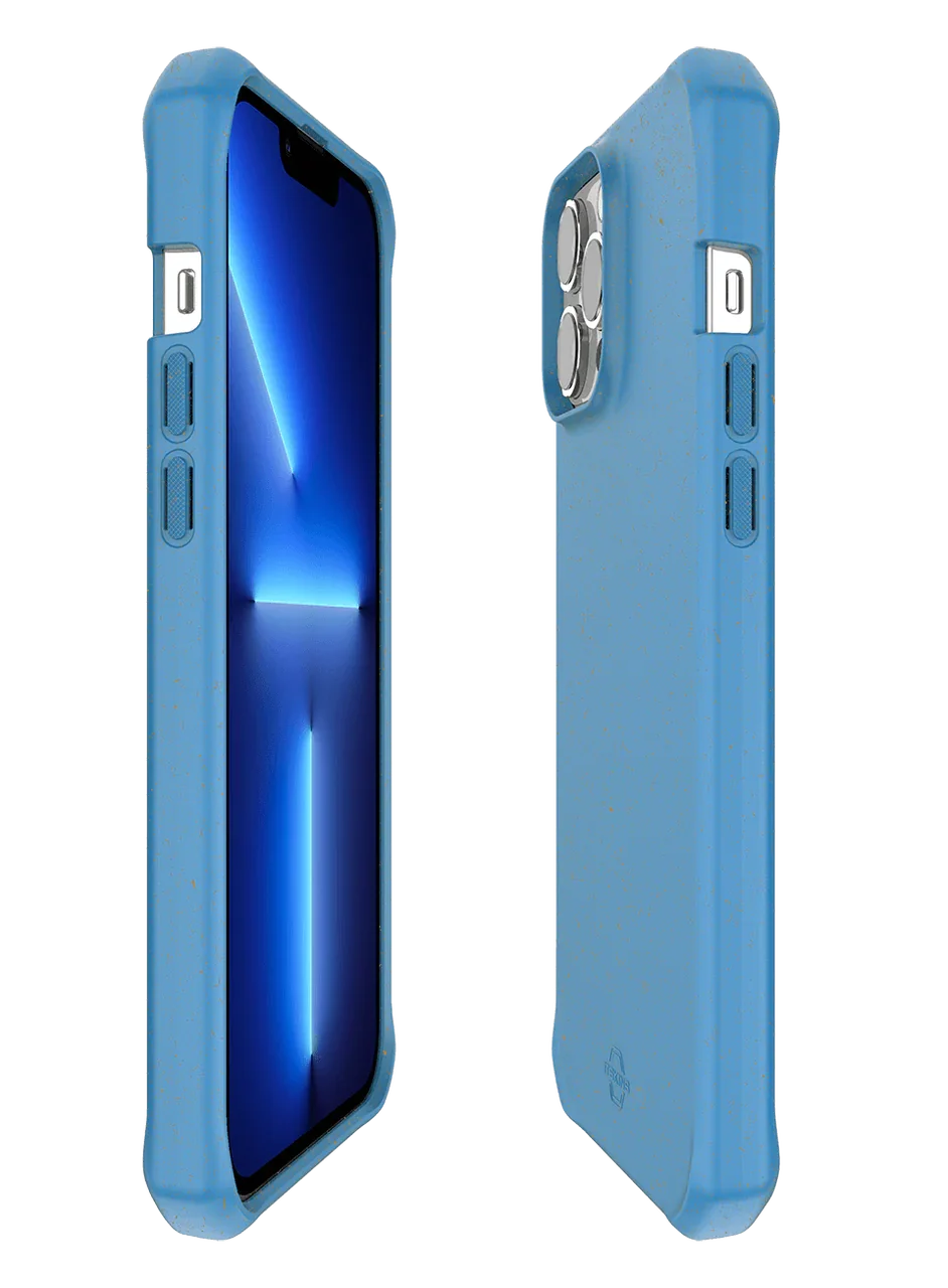 Itskins Feroniabio Terra iPhone 13 Pro Cover - Blue - Tashqila Itskins Feroniabio Terra iPhone 13 Pro Cover - Blue - Tashqila